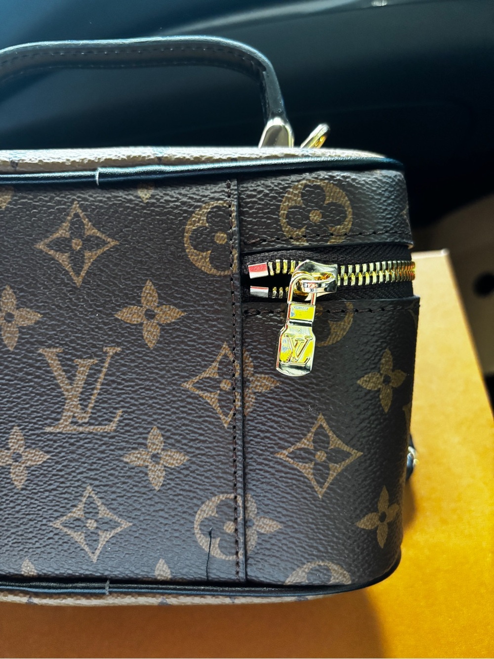Louis Vuitton Monogram Vanity Box Bag in Brown and Gold mini ! - Picture 3 of 8